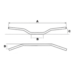 TEAM 10 17-0011 KIEROWNICA ALU CROSS 22 MM-51485