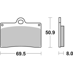 SBS 566RS KLOCKI HAMULCOWE (zamiennik EBC FA95)-36280