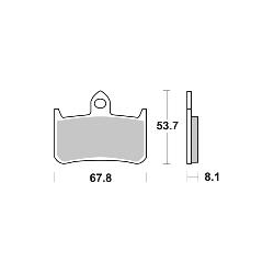 SBS 622HS KLOCKI HAMULCOWE (zamiennik EBC FA187)-34851