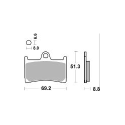 SBS 634DC KLOCKI HAMULCOWE (zamiennik EBC FA380)-34852