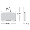 SBS 715LS KLOCKI HAMULCOWE (zamiennik EBC FA254)-34820