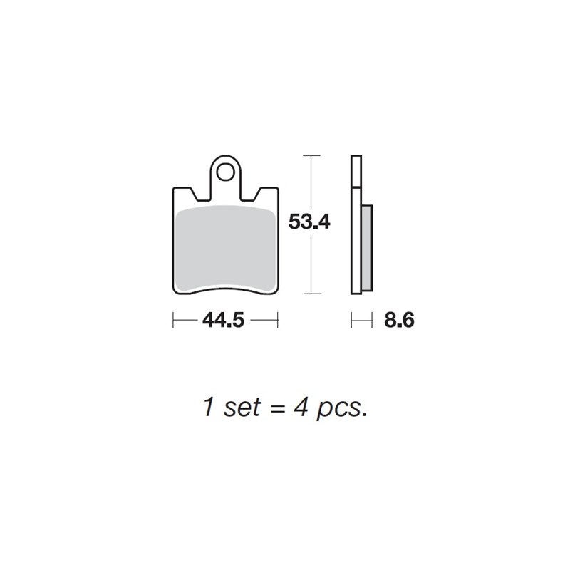 SBS 740HS KLOCKI HAMULCOWE (zamiennik EBC FA423/4)-34824