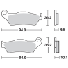 SBS 742LS KLOCKI HAMULCOWE (zamiennik EBC FA363)-34826
