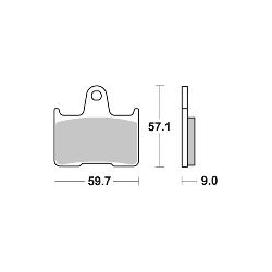 SBS 765LS KLOCKI HAMULCOWE (zamiennik EBC FA254)-34828