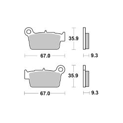 SBS 790SI KLOCKI HAMULCOWE (zamiennik EBC FA367)-34833