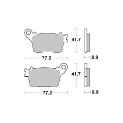 SBS 834LS KLOCKI HAMULCOWE (zamiennik EBC FA436)-34840