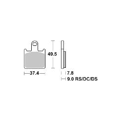 SBS 838HS KLOCKI HAMULCOWE (zamiennik EBC FA417/4HH)-34841