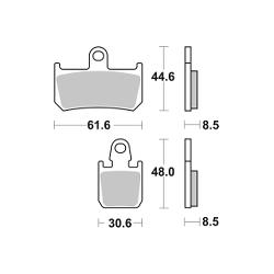 SBS 839HS KLOCKI HAMULCOWE (zamiennik EBC FA442/4)-34842