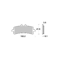 SBS 841HS KLOCKI HAMULCOWE (zamiennik EBC FA447)-34844