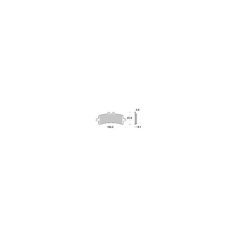 SBS 841RS KLOCKI HAMULCOWE (zamiennik EBC FA447)-34845
