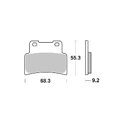 SBS 844HS KLOCKI HAMULCOWE (zamiennik EBC FA432)-34847