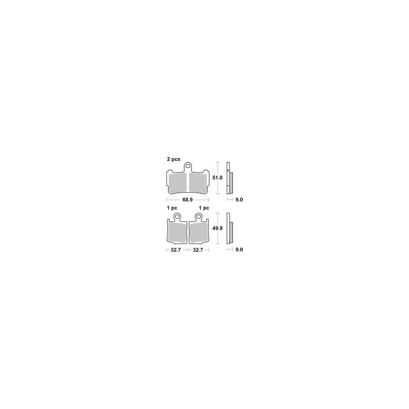 SBS 869HS KLOCKI HAMULCOWE (zamiennik EBC FA499/4)-34848
