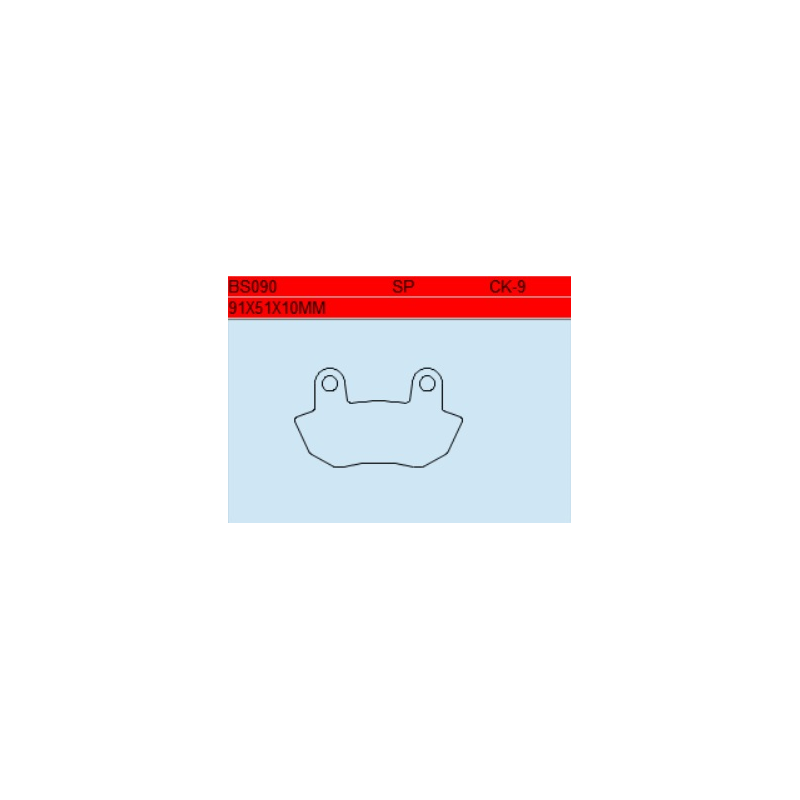 TSU BOSS BS090-CK-9 KLOCKI HAMULCOWE (zamiennik EBC FA90)-22181