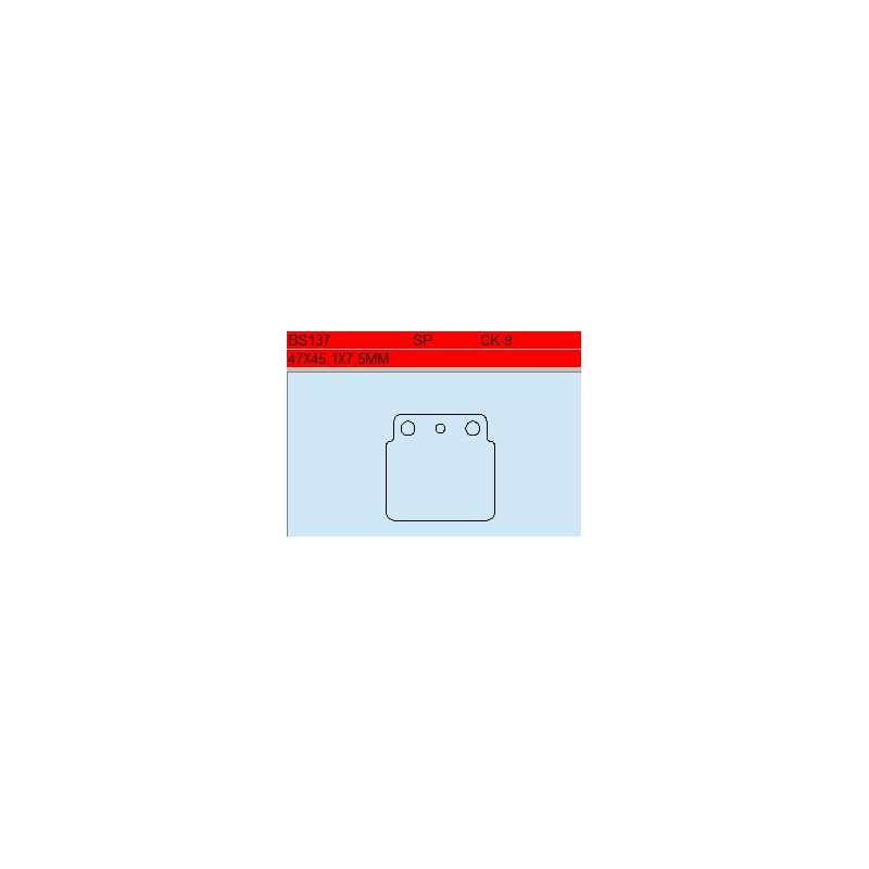 TSU BOSS BS137-SP KLOCKI HAMULCOWE (zamiennik EBC FA137)-19875