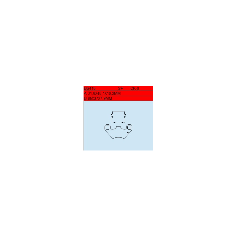 TSU BOSS BS416-SP KLOCKI HAMULCOWE (zamiennik EBC FA416)-29073
