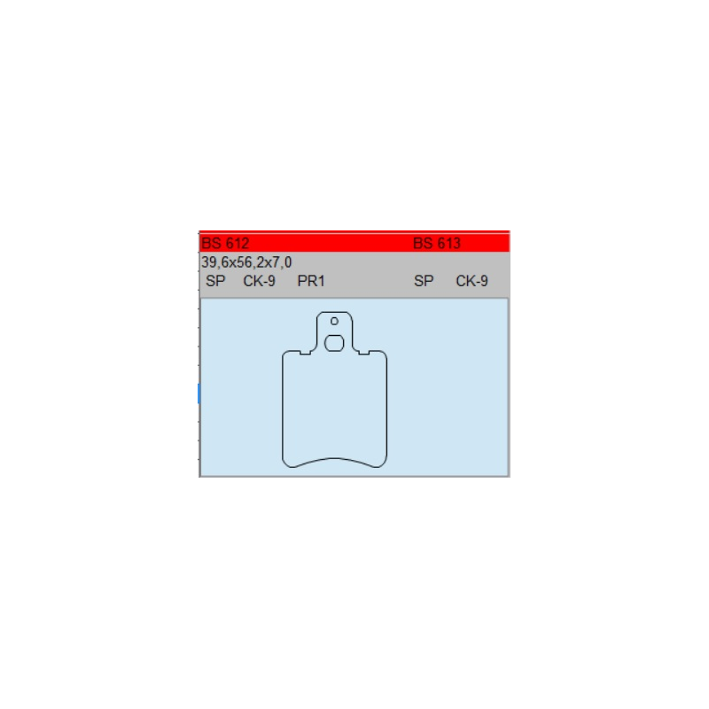 TSU BOSS BS612-CK-9 KLOCKI HAMULCOWE (zamiennik EBC FA47)-29091