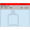 TSU BOSS BS612-CK-9 KLOCKI HAMULCOWE (zamiennik EBC FA47)-29091