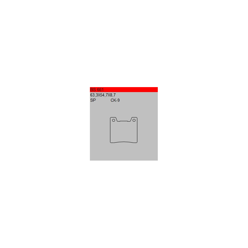 TSU BOSS BS661-SP KLOCKI HAMULCOWE (zamiennik EBC FA88)-29153