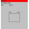 TSU BOSS BS661-SP KLOCKI HAMULCOWE (zamiennik EBC FA88)-29153