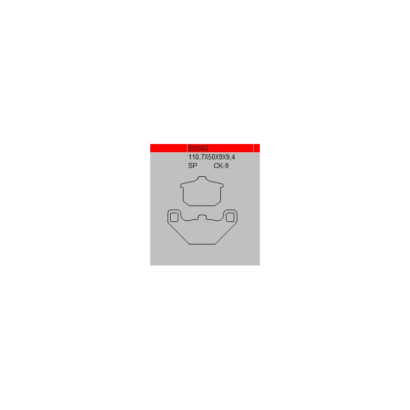 TSU BOSS BS662-SP KLOCKI HAMULCOWE (zamiennik EBC FA85)-29640