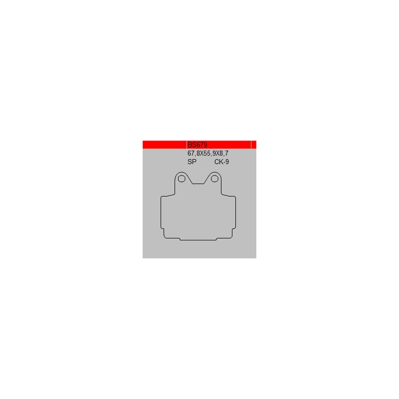 TSU BOSS BS679-SP KLOCKI HAMULCOWE (zamiennik EBC FA104)-29658