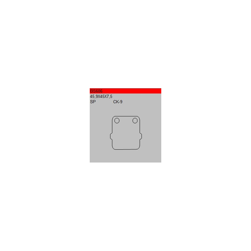 TSU BOSS BS686-SC KLOCKI HAMULCOWE (zamiennik EBC FA84)-30603
