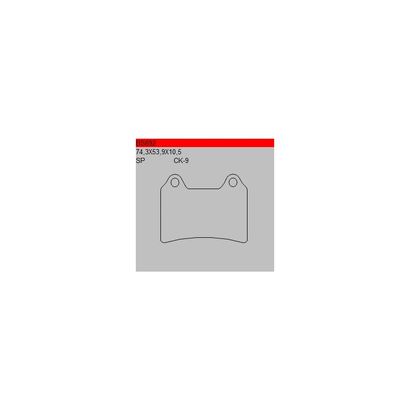 TSU BOSS BS692-SP KLOCKI HAMULCOWE (zamiennik EBC FA123)-30174