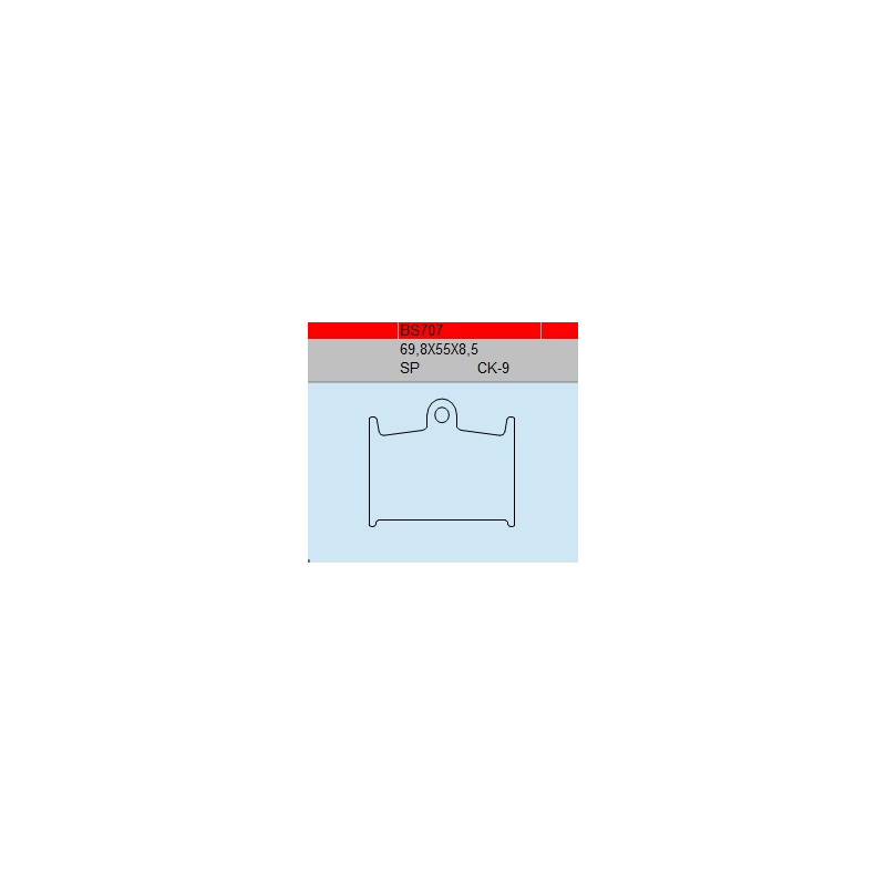 TSU BOSS BS707-CK-9 KLOCKI HAMULCOWE (zamiennik EBC FA145 FA236)-30228