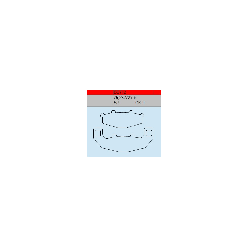 TSU BOSS BS712-SP KLOCKI HAMULCOWE (zamiennik EBC FA141)-30246