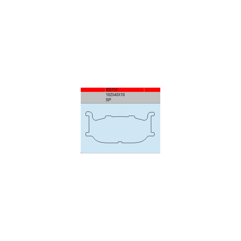 TSU BOSS BS750-SP KLOCKI HAMULCOWE (zamiennik EBC FA179)-30346