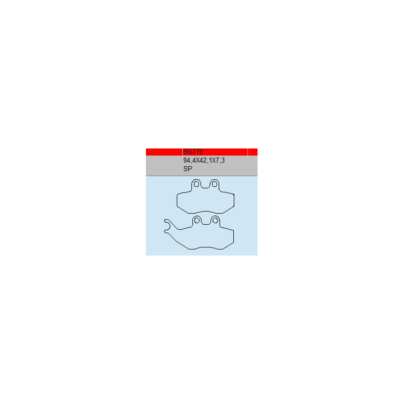 TSU BOSS BS770-SP KLOCKI HAMULCOWE (zamiennik EBC FA194)-30370