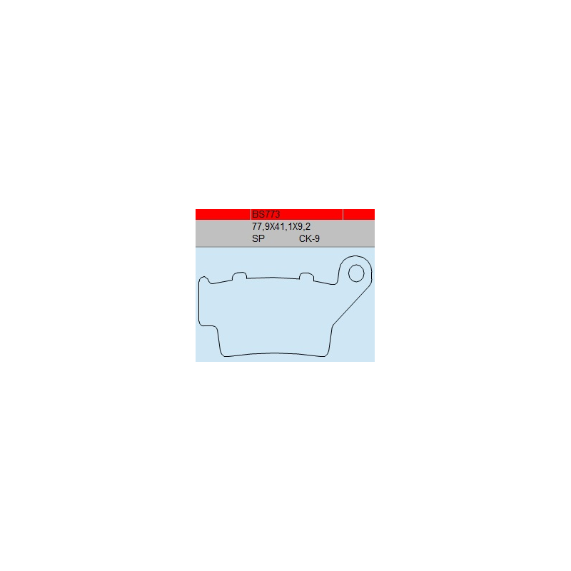 TSU BOSS BS773-CK-9 KLOCKI HAMULCOWE (zamiennik EBC FA208)-30379