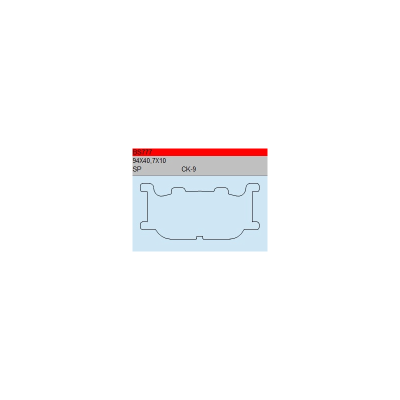 TSU BOSS BS777-CK-9 KLOCKI HAMULCOWE (zamiennik EBC FA199)-30394