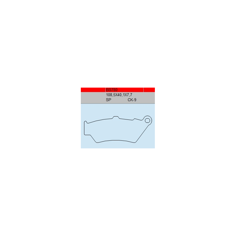 TSU BOSS BS780-CK-9 KLOCKI HAMULCOWE (zamiennik EBC FA209/2)-30400
