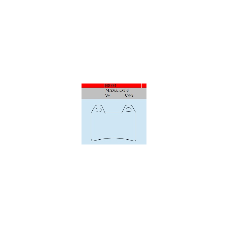 TSU BOSS BS784-SP KLOCKI HAMULCOWE (zamiennik EBC FA244)-30415
