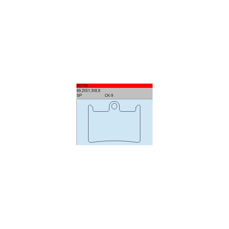 TSU BOSS BS786-CK-9 KLOCKI HAMULCOWE (zamiennik EBC FA252)-30418