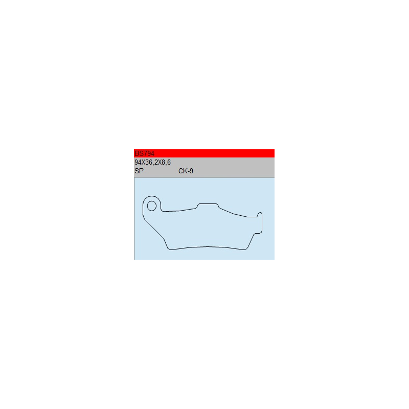 TSU BOSS BS794-CK-9 KLOCKI HAMULCOWE (zamiennik EBC FA363)-30430