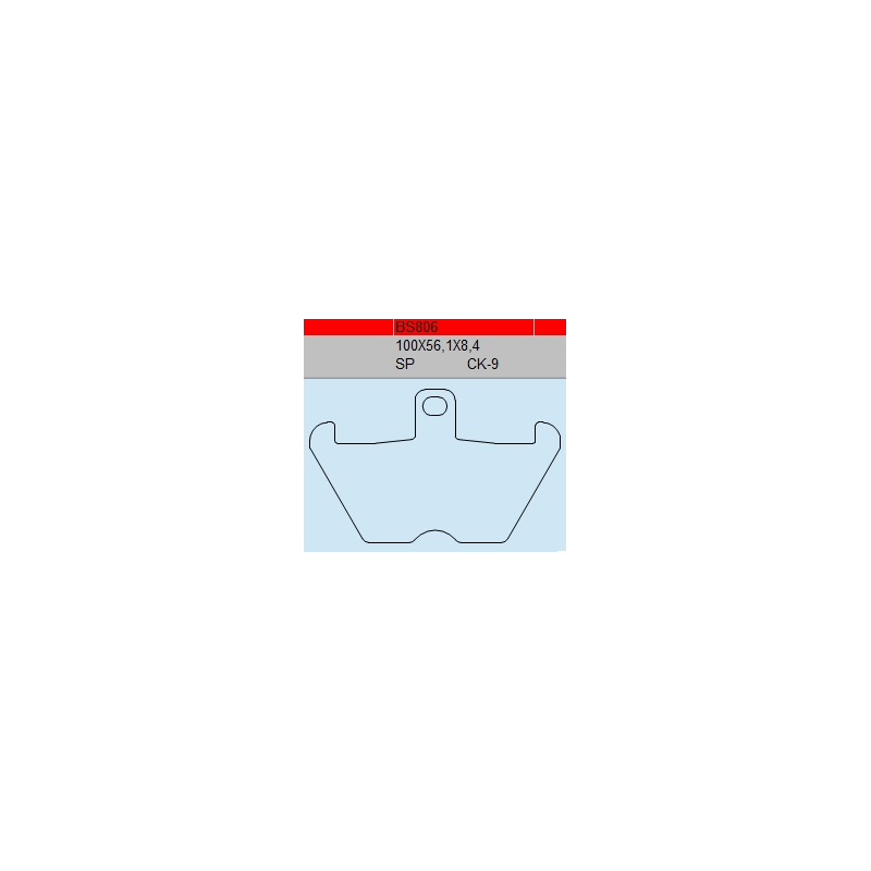 TSU BOSS BS806-SP KLOCKI HAMULCOWE (zamiennik EBC FA407)-30454