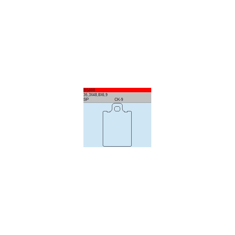 TSU BOSS BS808-SC KLOCKI HAMULCOWE FA260 (zamiennik EBC SFA260)-30666