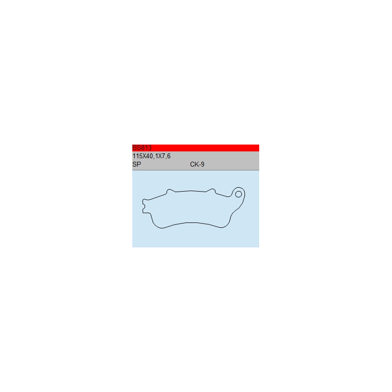 TSU BOSS BS813-SP KLOCKI HAMULCOWE (zamiennik EBC FA261)-30466