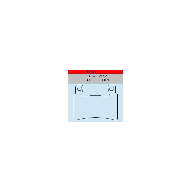 TSU BOSS BS827-CK-9 KLOCKI HAMULCOWE (zamiennik EBC FA296)-30484