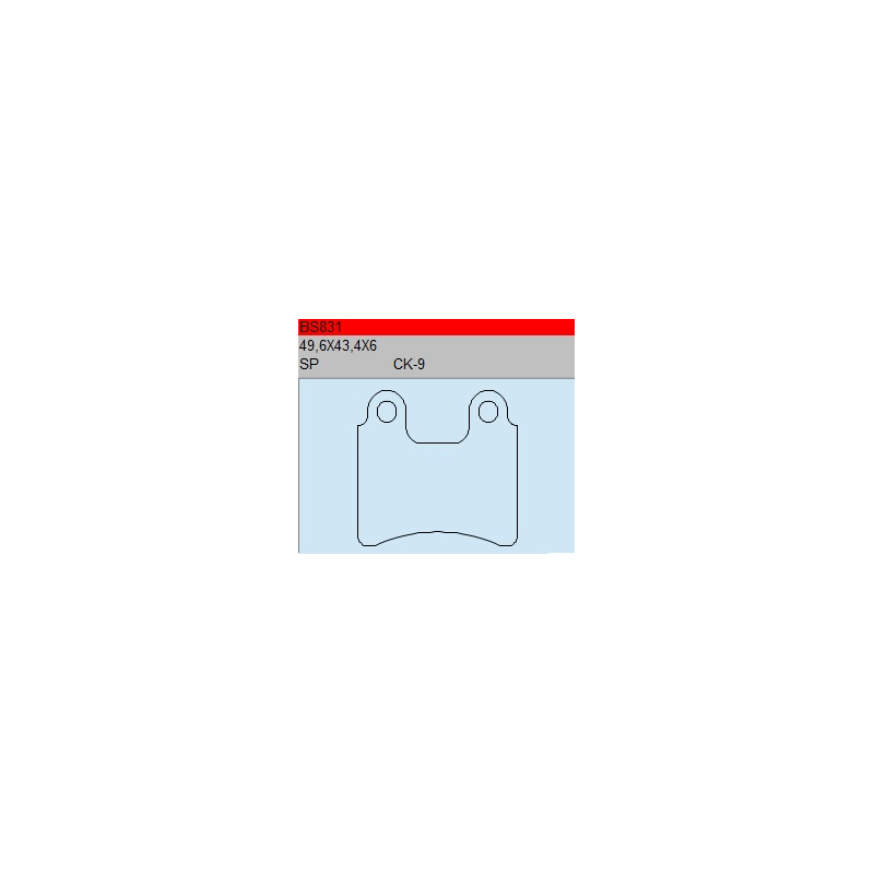 TSU BOSS BS831-SP KLOCKI HAMULCOWE (zamiennik EBC FA303)-53225