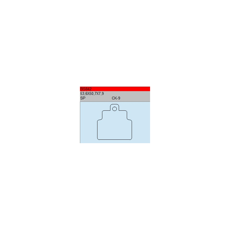 TSU BOSS BS842-SC KLOCKI HAMULCOWE FA301 (zamiennik EBC SFA301)-30678