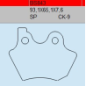 TSU BOSS BS843-CK-9 KLOCKI HAMULCOWE (zamiennik EBC FA400 FA299)-53219