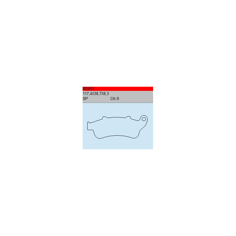 TSU BOSS BS853-SC KLOCKI HAMULCOWE (zamiennik EBC SFA324)-30681