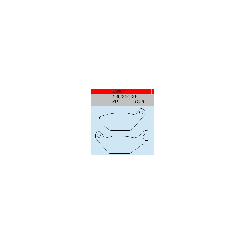 TSU BOSS BS867-SC KLOCKI HAMULCOWE (zamiennik EBC SFA343)-30684