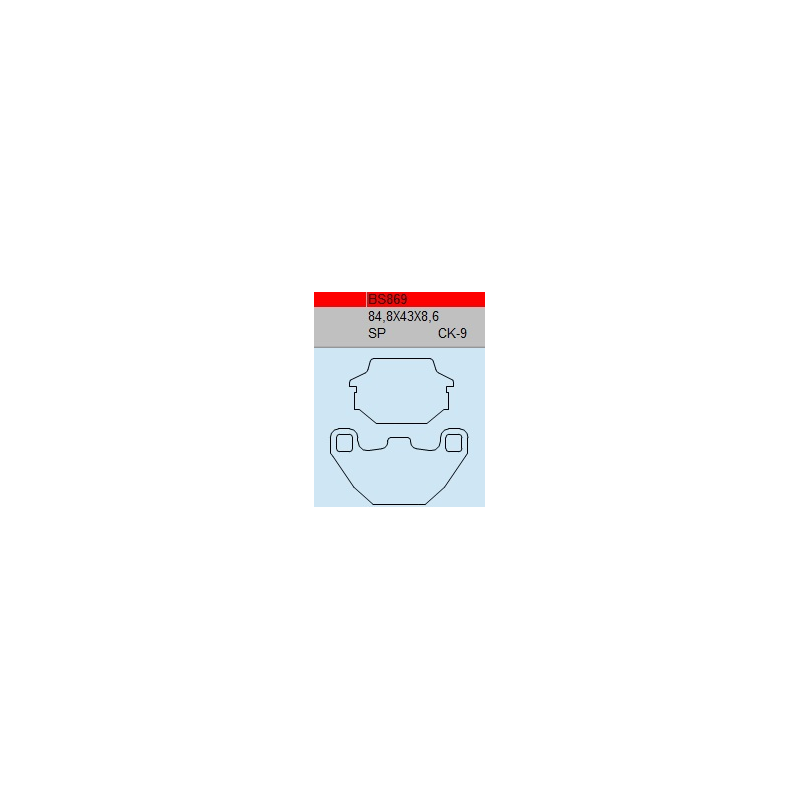 TSU BOSS BS869-SP KLOCKI HAMULCOWE (zamiennik EBC FA305)-55707