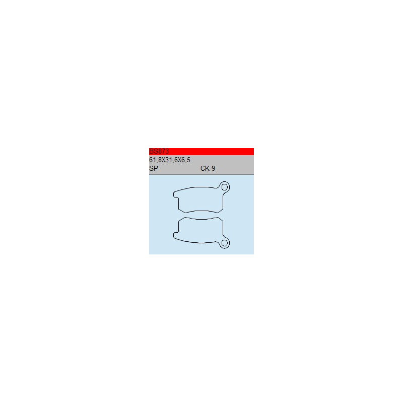 TSU BOSS BS873-SP KLOCKI HAMULCOWE (zamiennik EBC FA357)-55713