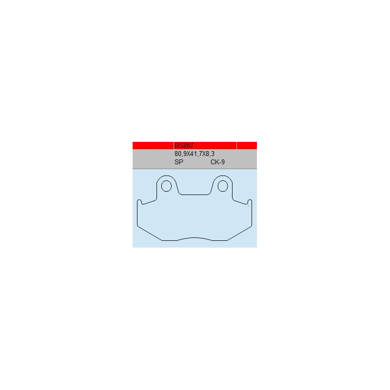 TSU BOSS BS887-SP KLOCKI HAMULCOWE (zamiennik EBC FA323/3)-53255