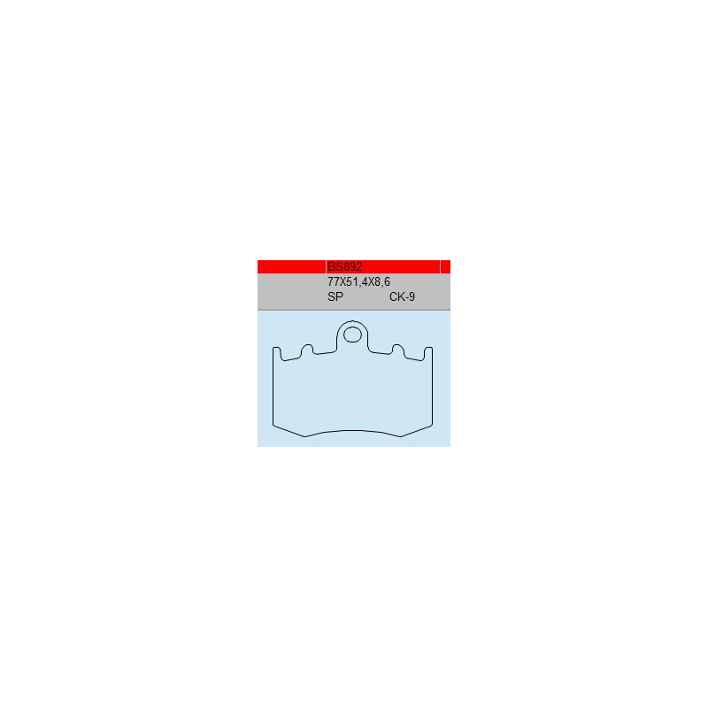 TSU BOSS BS892-CK-9 KLOCKI HAMULCOWE (zamiennik EBC FA335)-55740